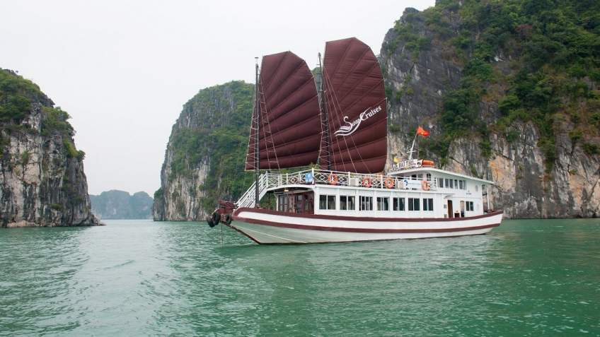 tàu swan tham quan vịnh Hạ Long