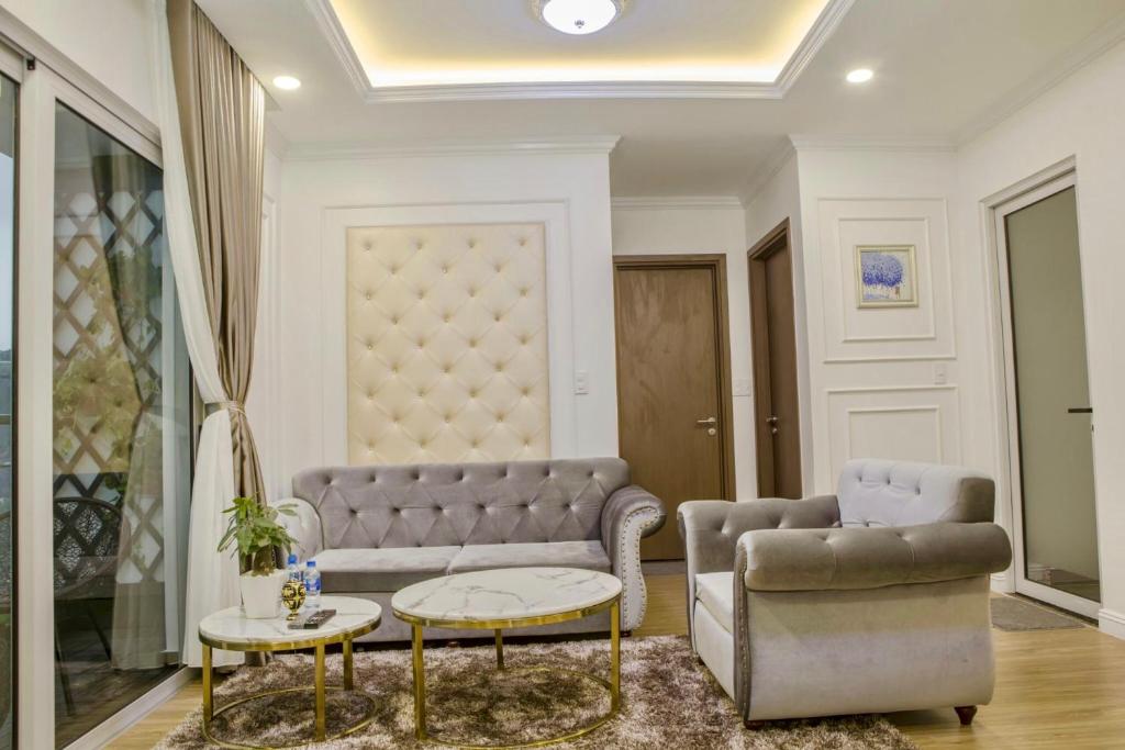 Không gian phòng khách của Luxury homestay 3 ngủ