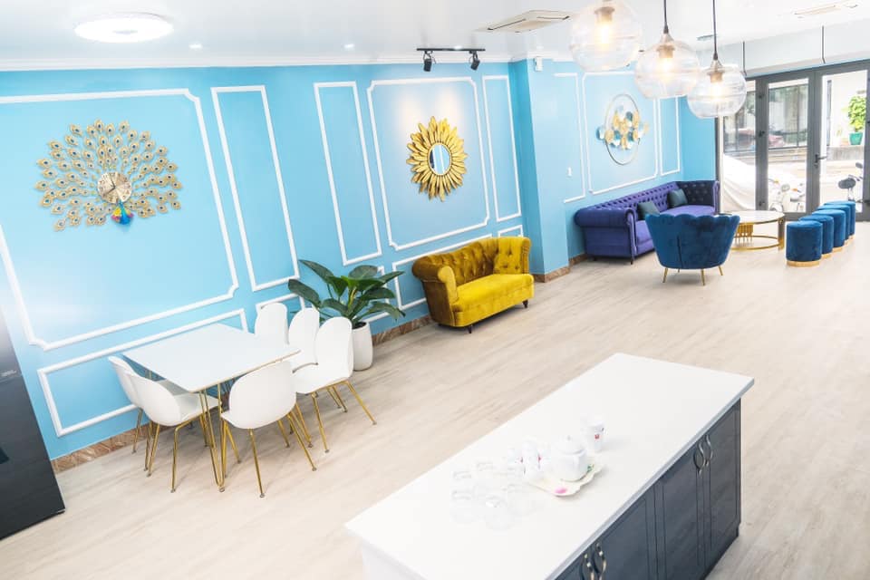 khuôn viên phòng khách memory homestay villa hạ long